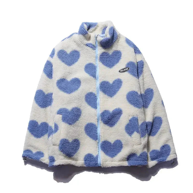 Chaqueta suave reversible con corazón Silamoda