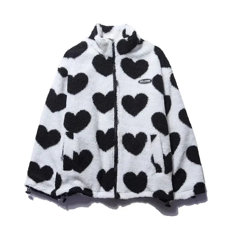 Chaqueta suave reversible con corazón Silamoda
